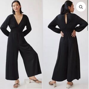 Hutch Black Long Sleeve Wide-Leg Jumpsuit – Size Small